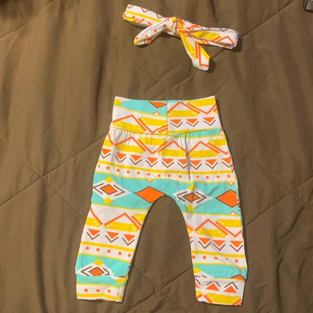 Aztec Pant & headwrap set